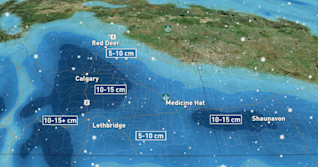 Warnings issued as snow makes a bold return to the Prairies