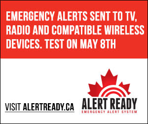 Emergency alerts test on May 8th. 