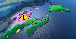 Atlantic: Round of freezing rain leads into cold week ahead