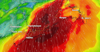 Atlantic: High-impact storm to bring downpours, 100+ km/h winds
