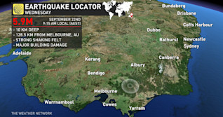 Australia shaken by M5.9 earthquake, damage reported in Melbourne