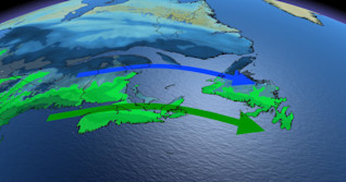 Atlantic: Inbound system brings risk of freezing rain, rain and snow
