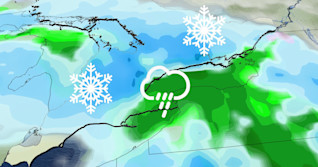 Heavy snow lasts though Saturday for the east, 15-25 cm likely