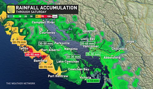 Commuter mayhem as storm dumps snow across southern British Columbia