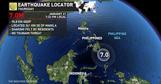 No Tsunami risk after 7.0 magnitude quake at sea near Philippines: PTWC