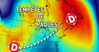 Deux tempêtes pour Pâques : neige, vents, pluie ... Plus de détails ici