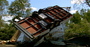 A tornado in Manitoba flipped a trailer three times — woman inside survived