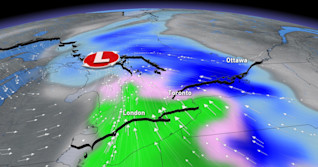 Ontario: System will bring up to 10 cm of snow, widespread rain
