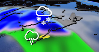 Atlantic: Heavy snow, strong winds from ongoing Atlantic system