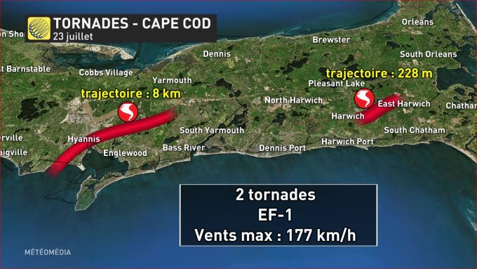 Météomédia Pas Une Mais Deux Rares Tornades Frappent Une - 