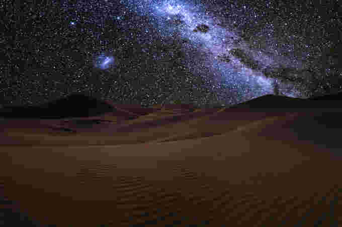 Sahara Desert at night/Shutterstock
