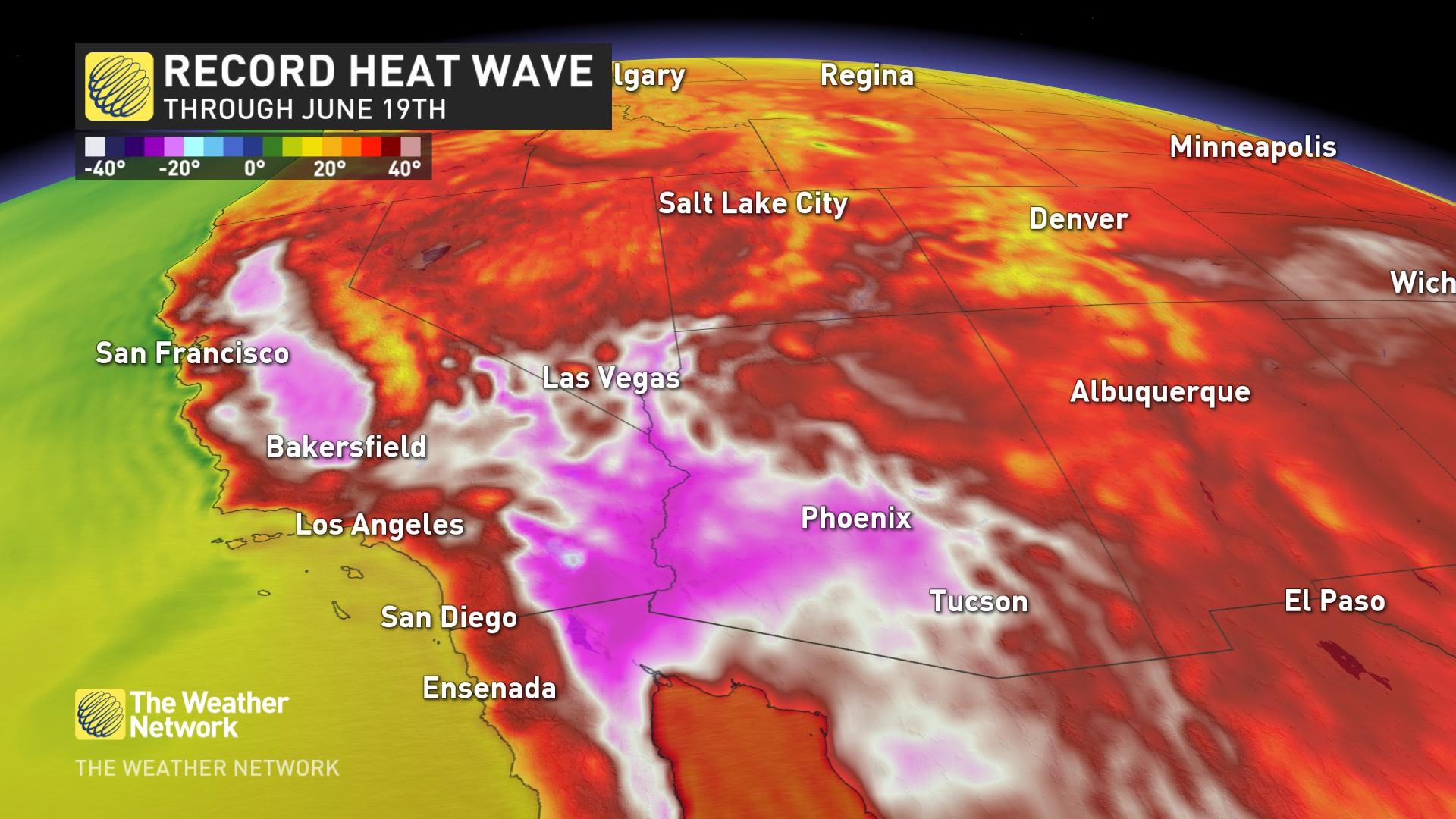 Punishing heat wave sets records across the U.S. West - The Weather Network