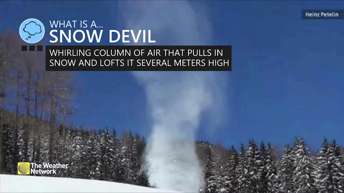 'Mini tornadoes' The difference between steam, snow, and dust devils