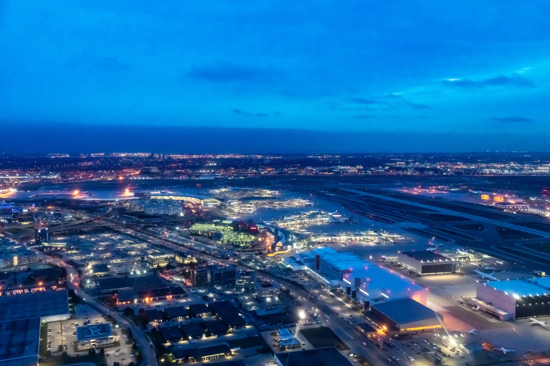 Aerial view of Pearson International Airport in Toronto. (DoraDalton/ iStock/ Getty Images Plus)