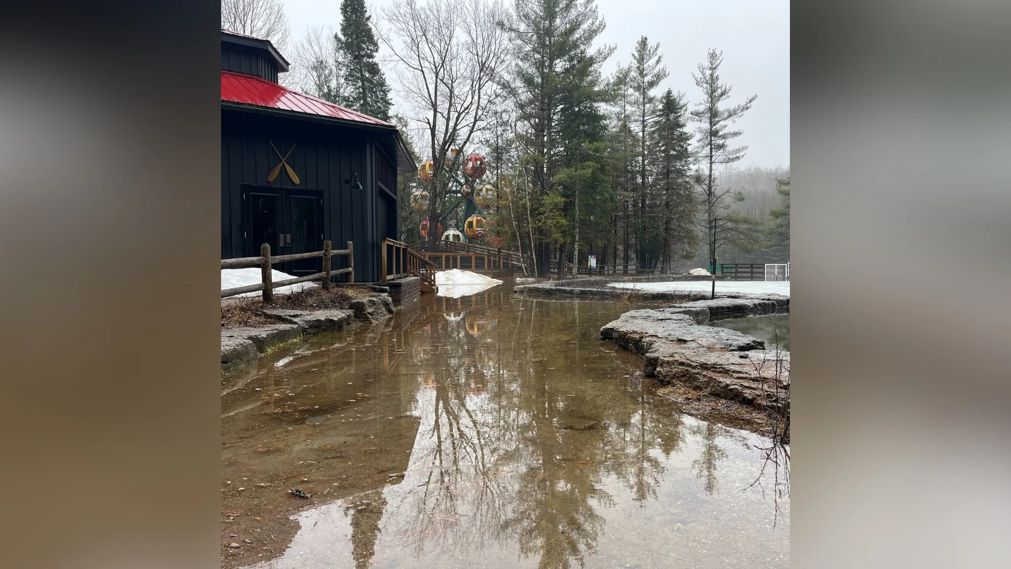 Santa's village flooding 2