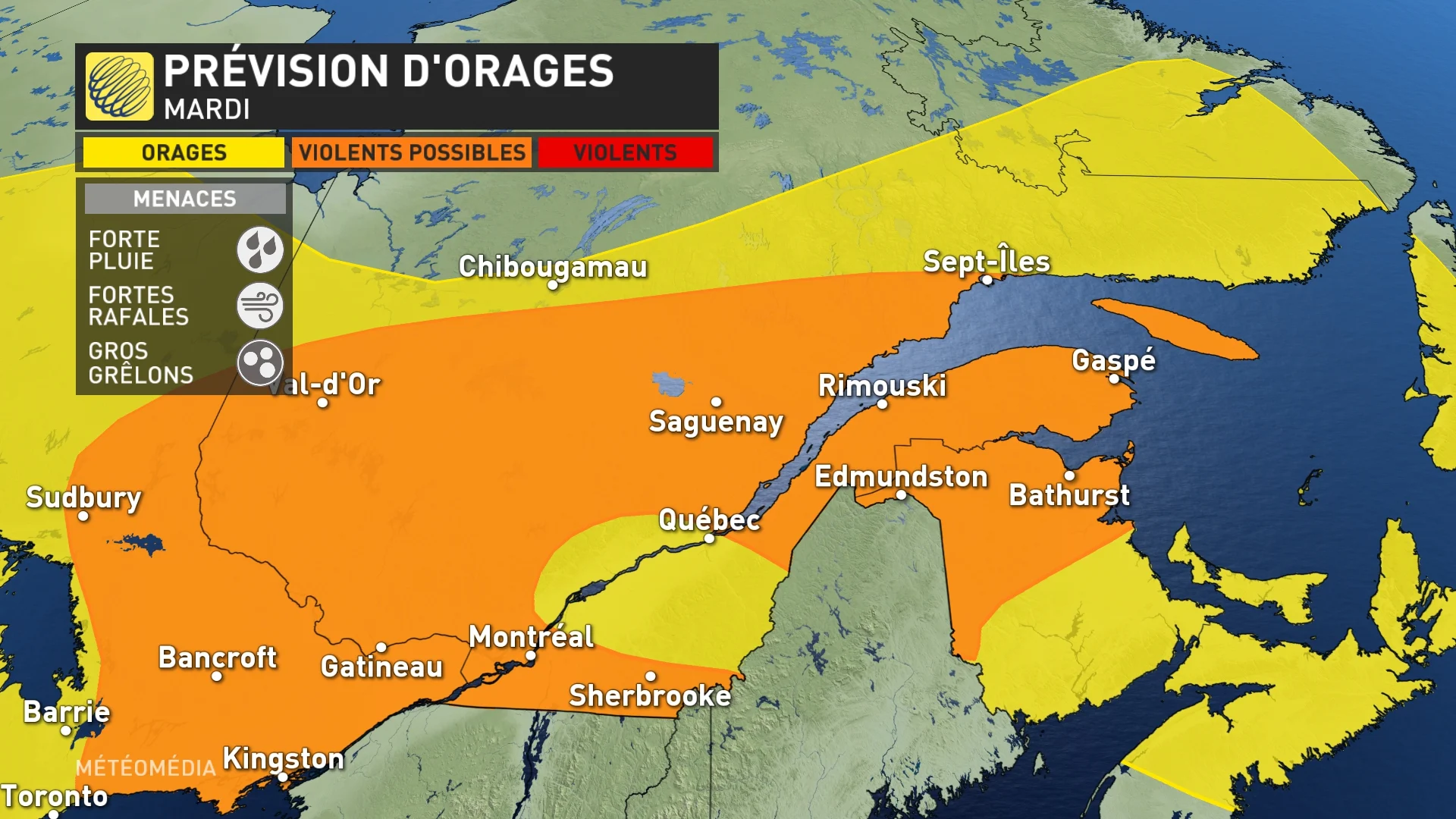 Thunderstorms Tuesday 3rd