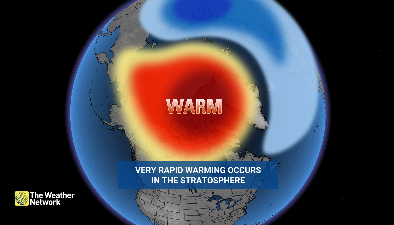 Very rapid warming in the stratosphere