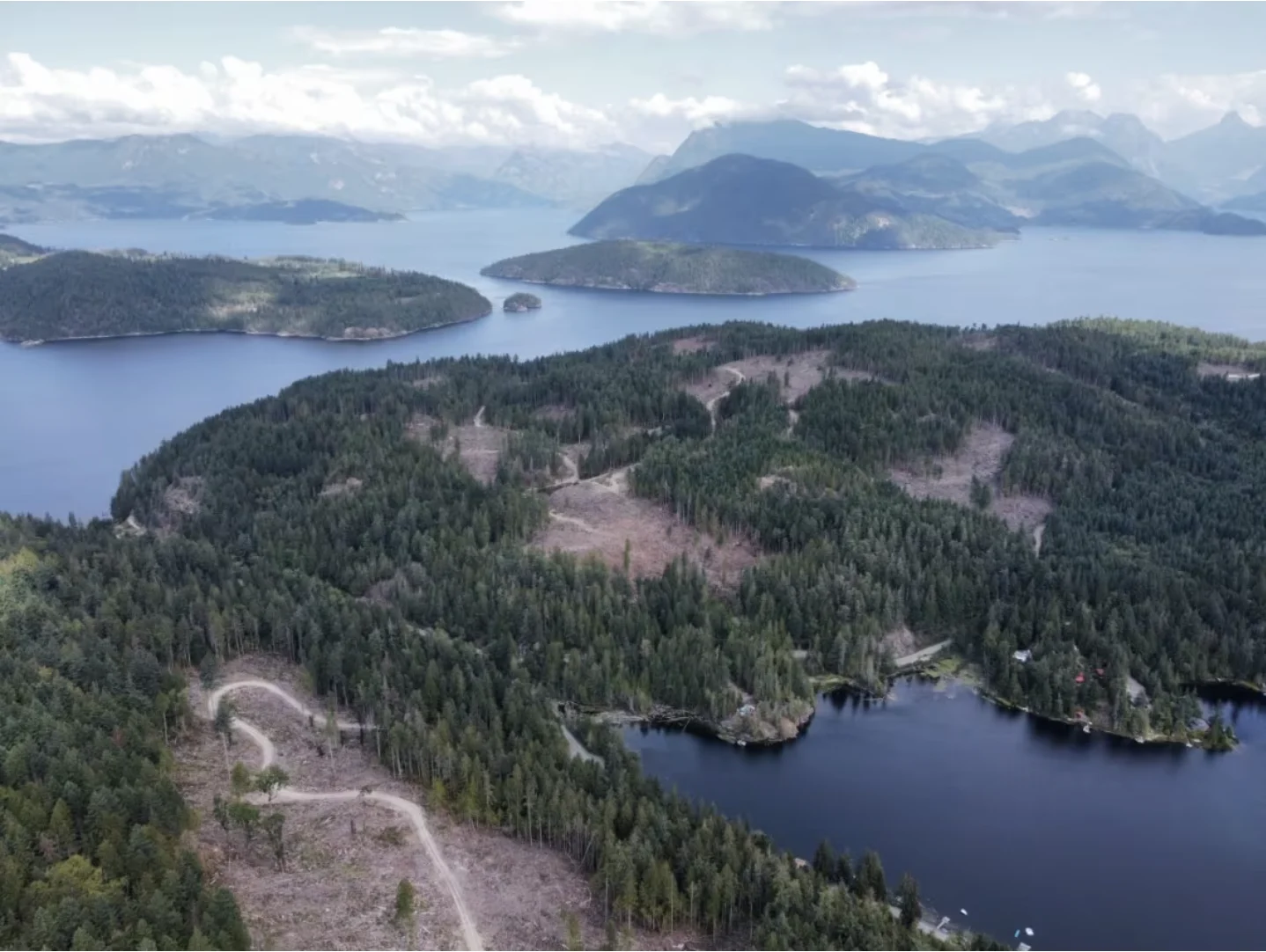 CBC: Clearcuts can be seen on the Sechelt Peninsula. (submitted by Marcia Thompson)
