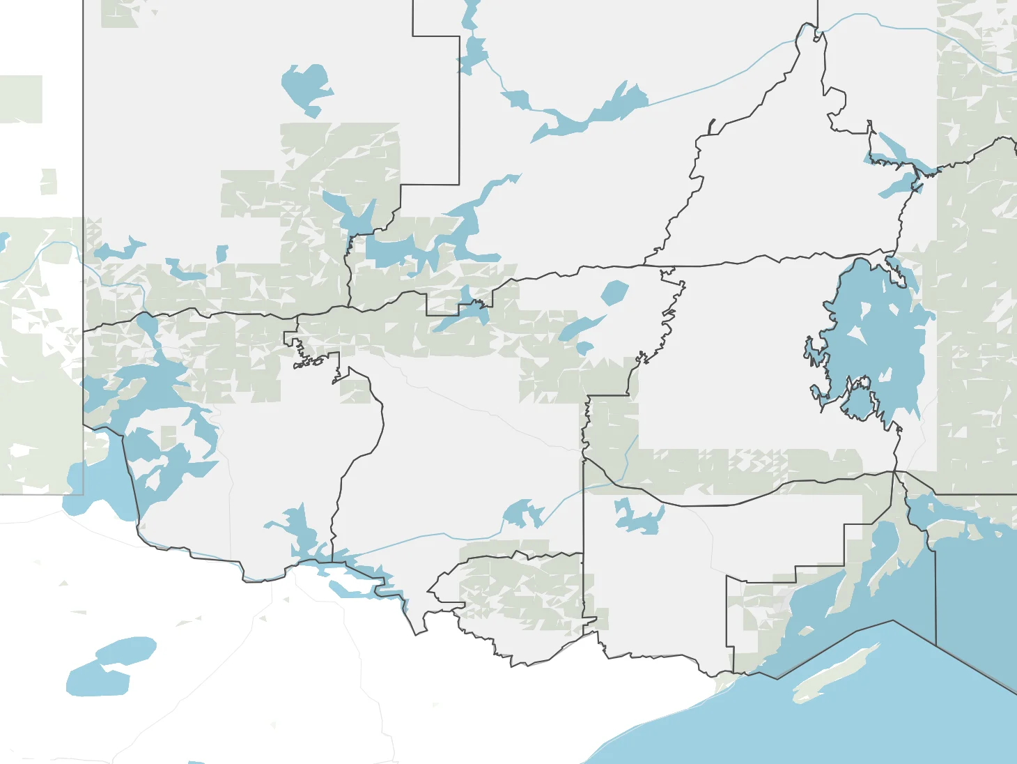 Kenora, Map, Ontario, Northwestern, Fire, Wildfire, June 2, 2025. (CBC News)