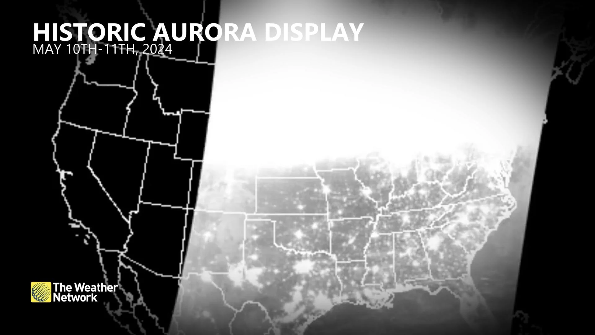 Historic aurora display North America May 10-11, 2024