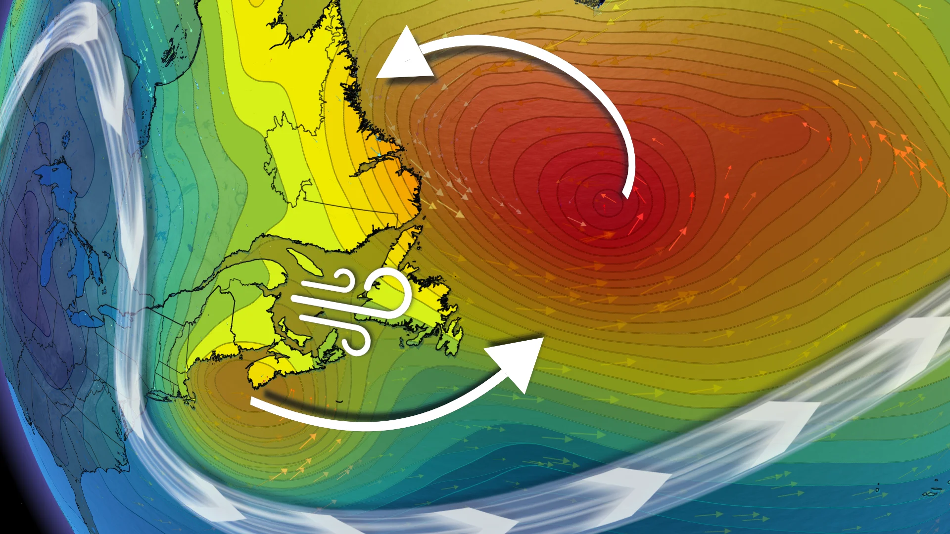 High winds, waves continue as low slowly drifts north of Newfoundland ...