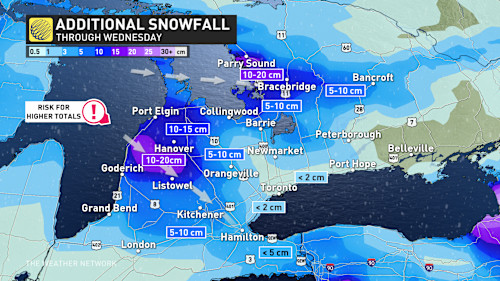 Intense Snow Squalls Hit Ontario, Risk Of Treacherous Travel In 30+ Cm ...