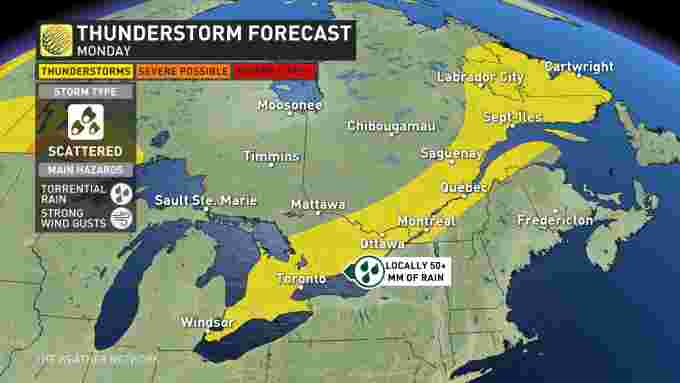 The Climate Community – Storm risk lingers, torrential rain swamps elements of Ontario
