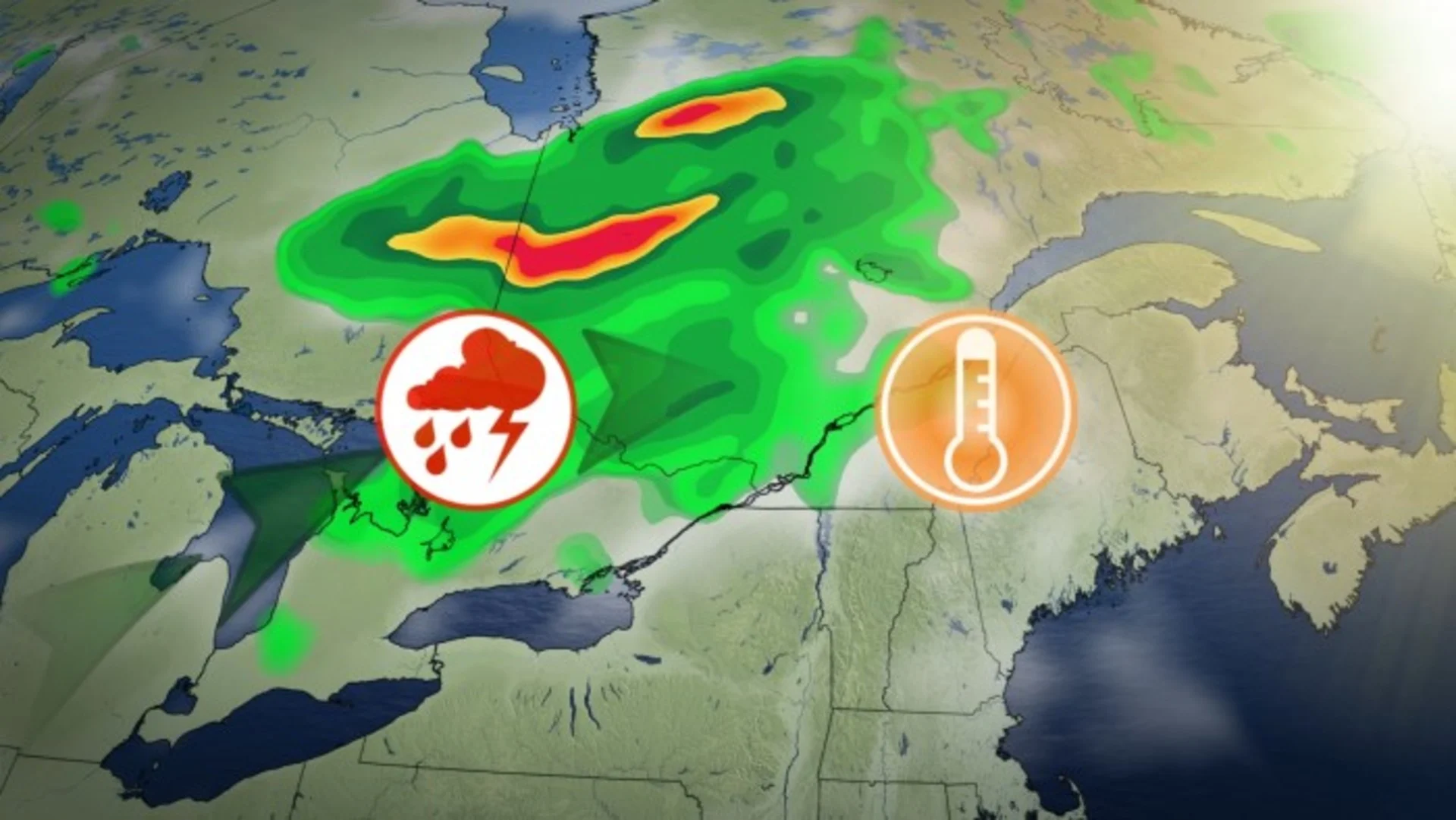 Un système fonce sur le Québec et va créer des perturbations. Détails ici.