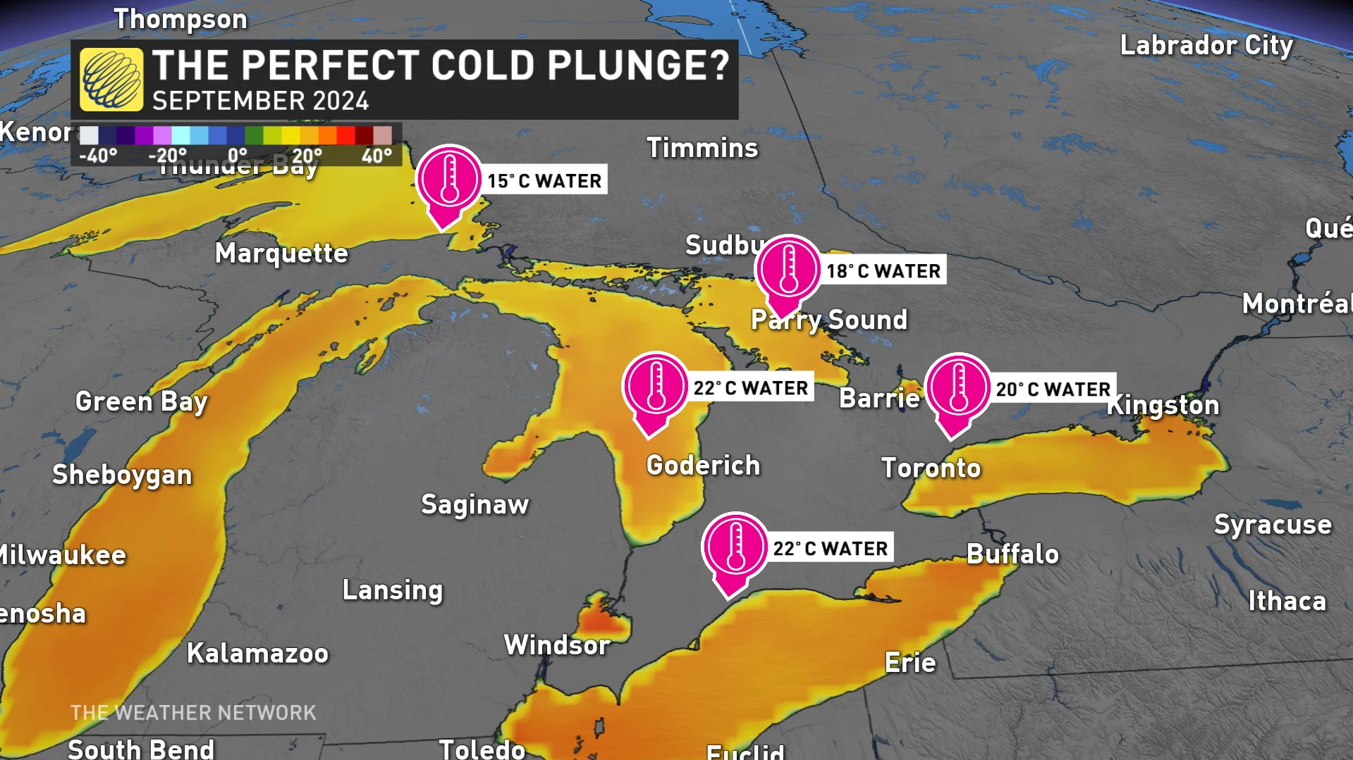 Perfect cold plunge Great Lakes region