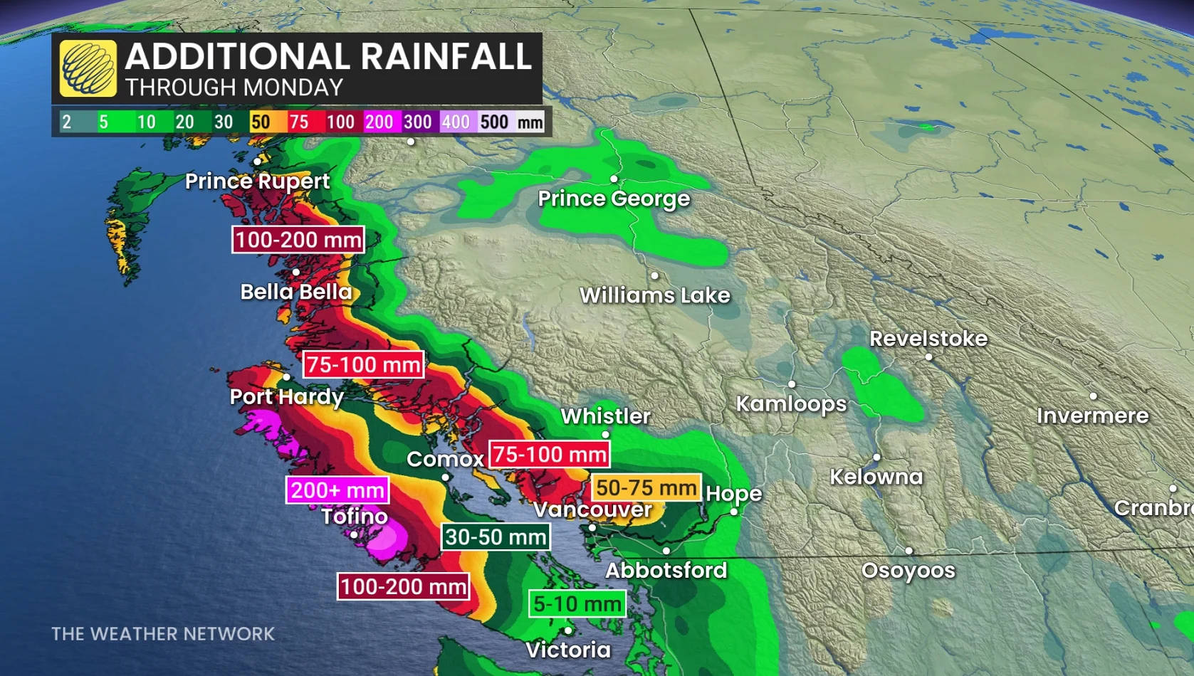 Flood, British Columbia, Flooding, B.C, Local Emergency, Rainfall, Rain, Storm, January 31, 2026. (The Weather Network/Tyler Hamilton)