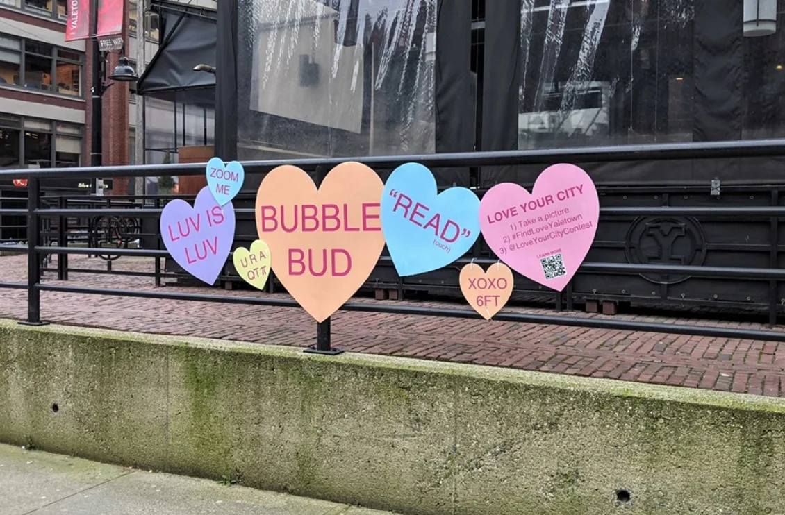 Yaletown Instagram - Heart Installation @iyaletown