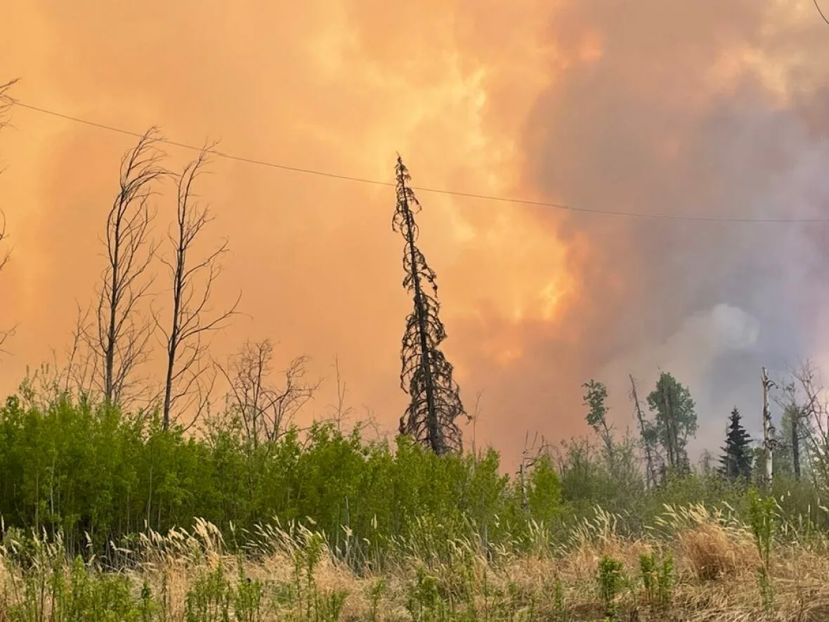 CBC: fire-along-mile-73-road-in-buick-B.C. (Cherly Streicher)