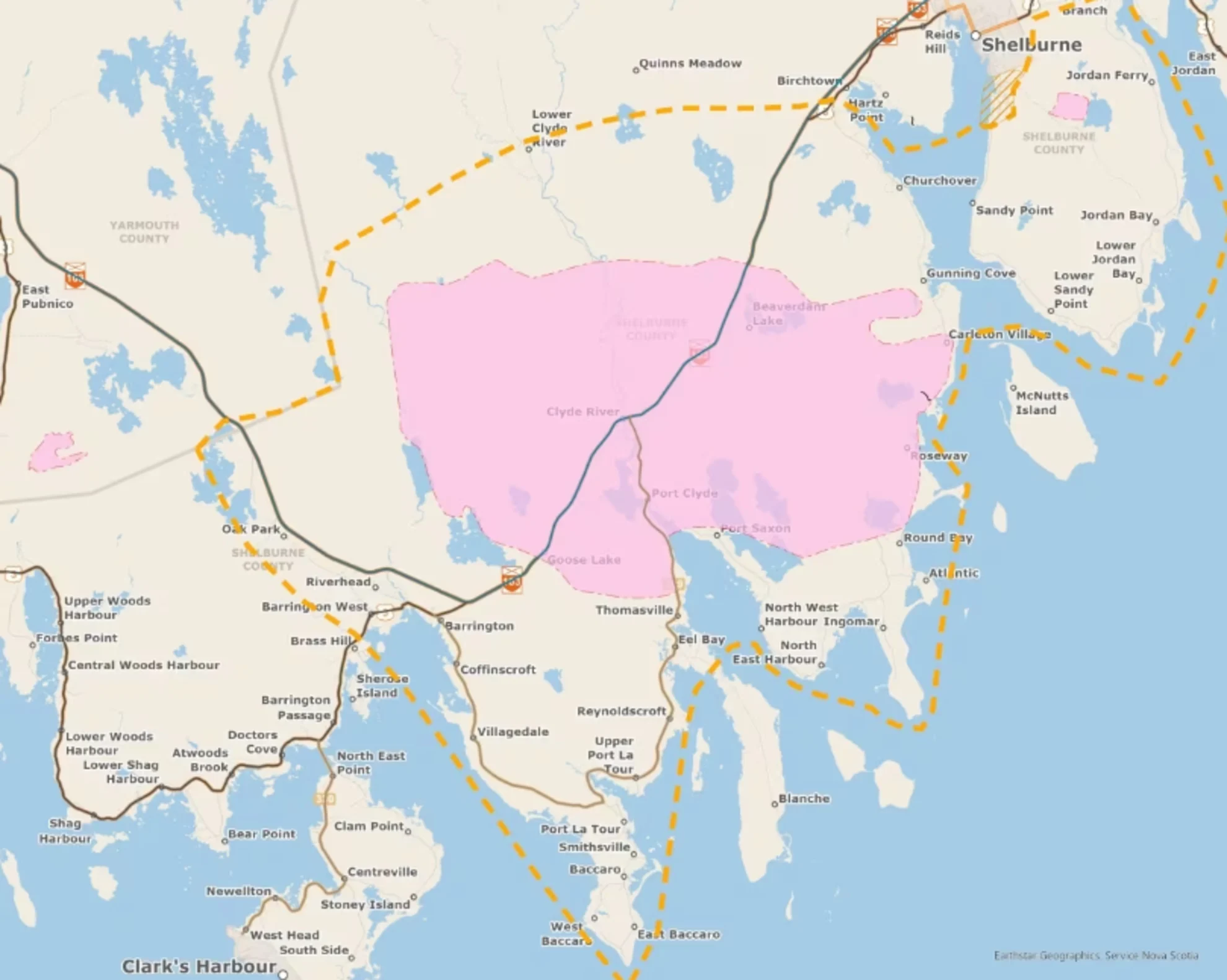 CBC - Evacuation area Shelburne - DNR