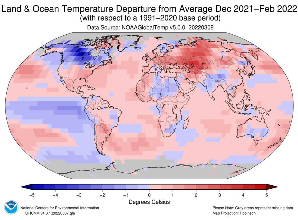 North America just saw its coldest meteorological winter in years The