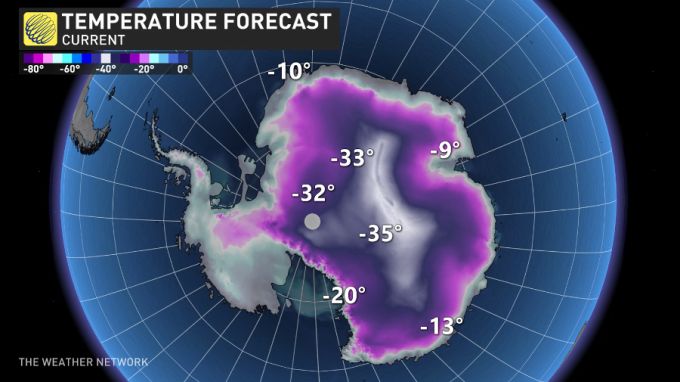 Antarctica temperatures