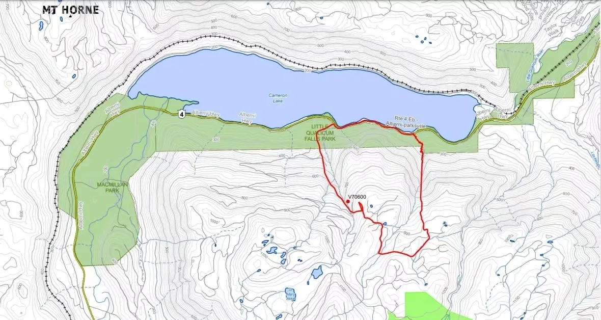 cameron-bluffs-wildfire-map-on-vancouver-island-map-june-13-2023/Submitted by B.C. Wildfire Service via CBC