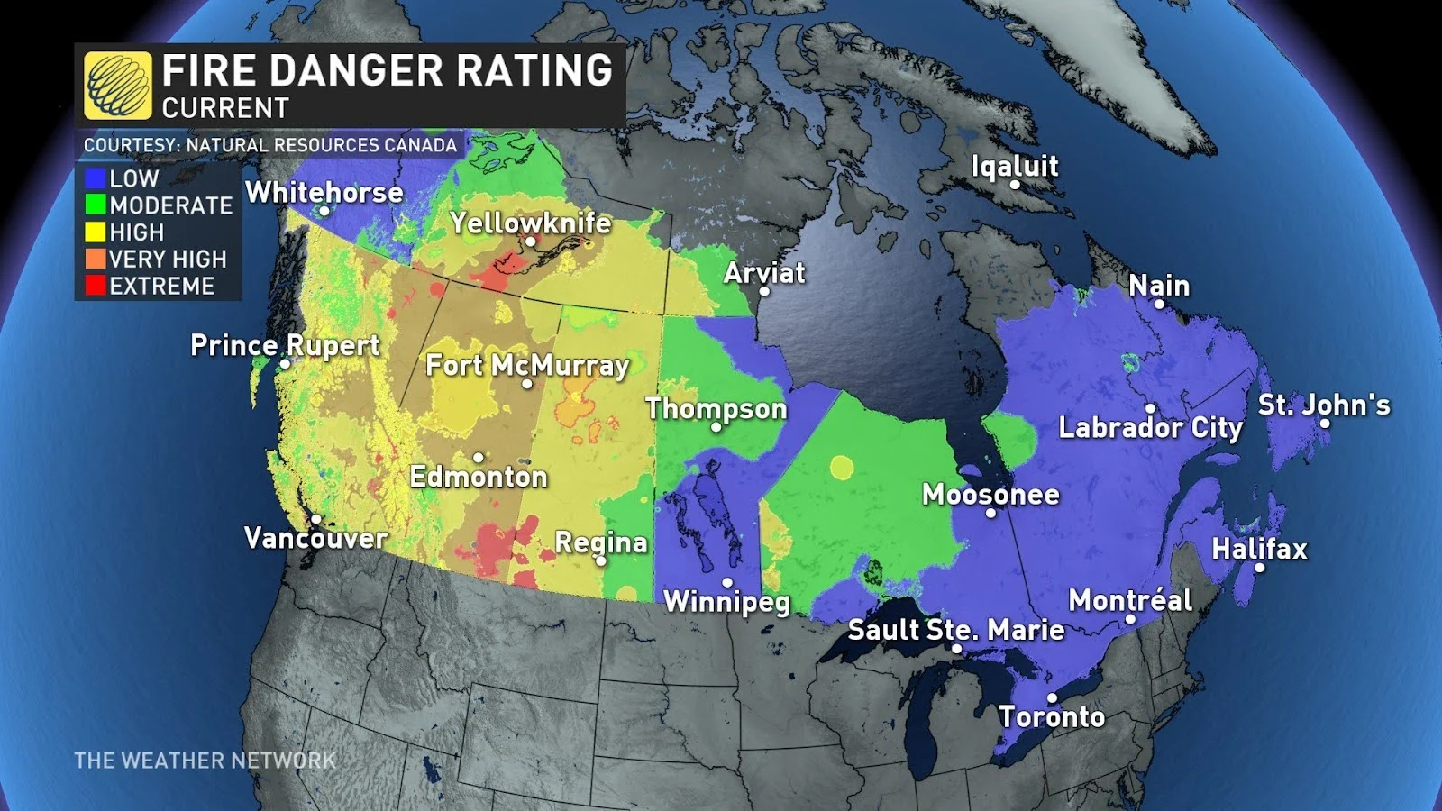 Canada Fire Danger Warning July 12 2024