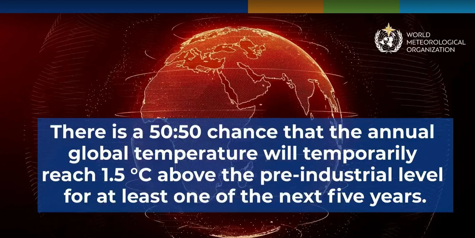 50 50 chance that the annual temperature