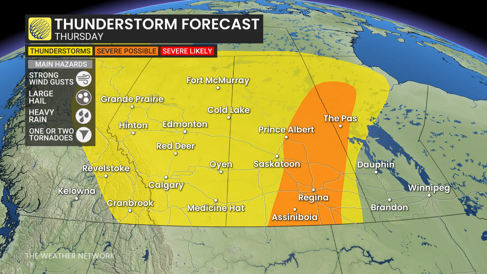Prairies: Heightened threat for strong winds, large hail, and rotating ...