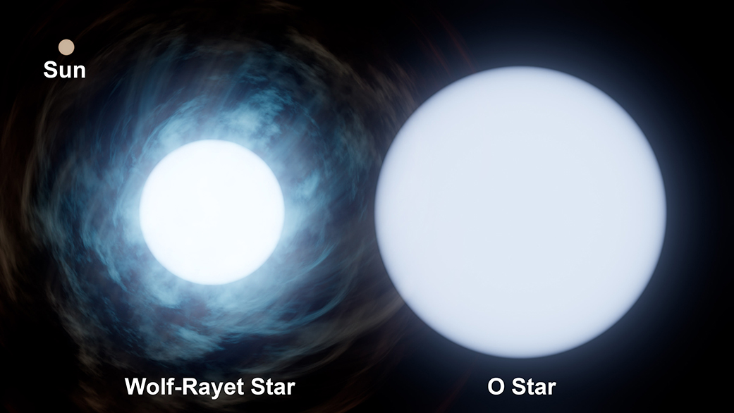 Wolf-Rayet 140 Relative Size