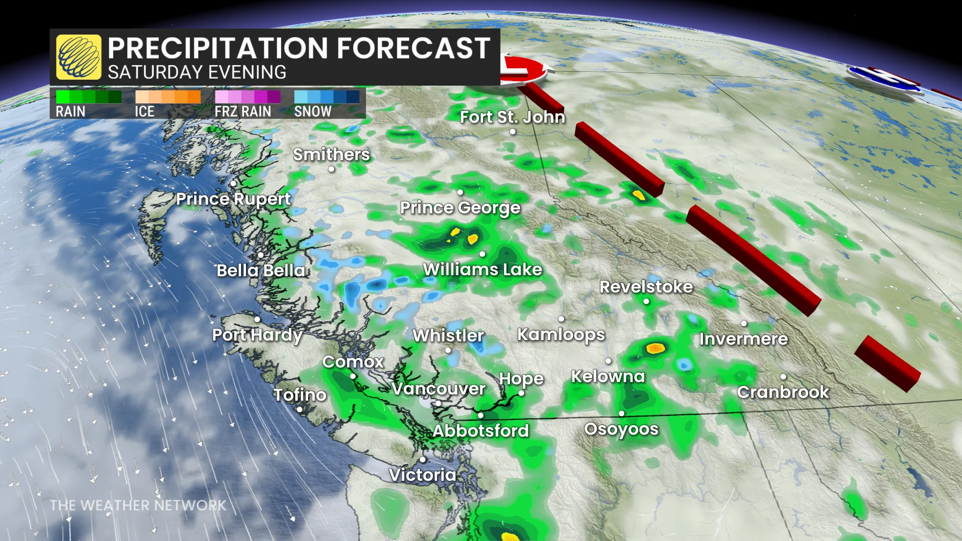 Baron - BC Saturday evening precipitation - May 15