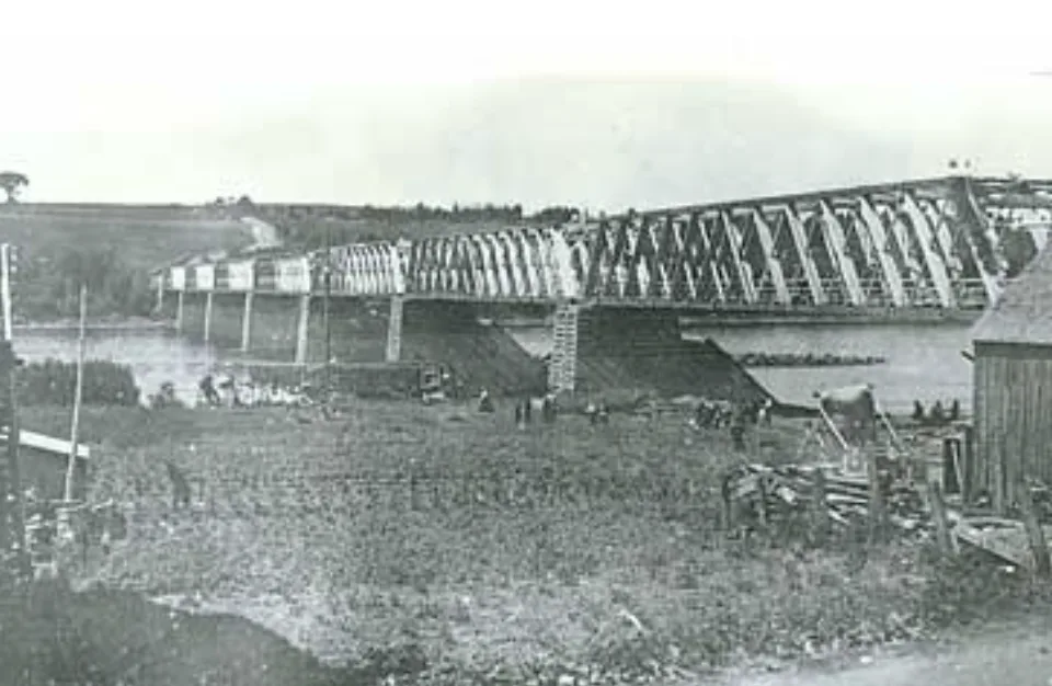 Hartland Bridge when it opened on July 4, 1901.
