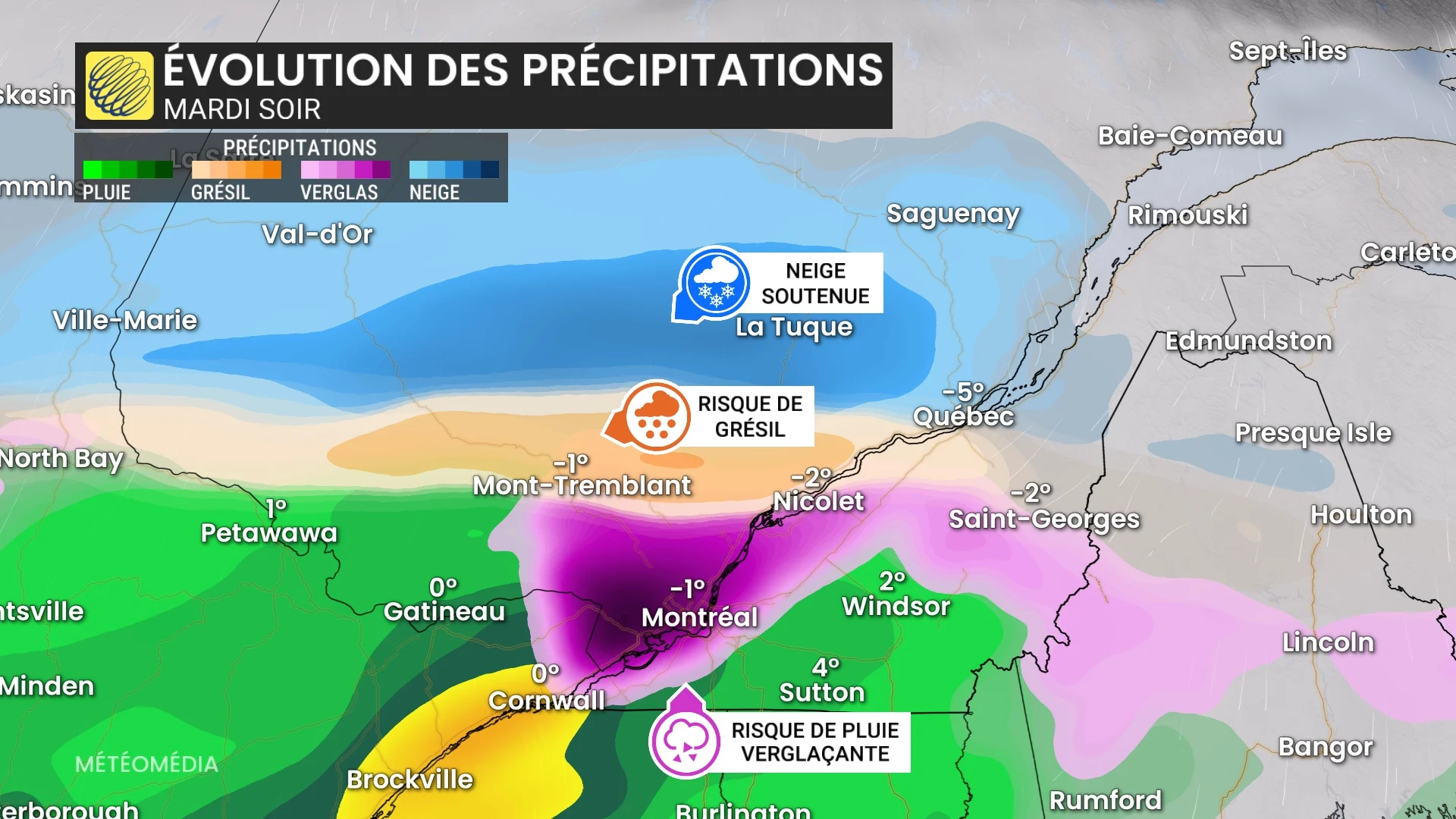 Neige et pluie verglaçante : un soubresaut hivernal à venir au Québec