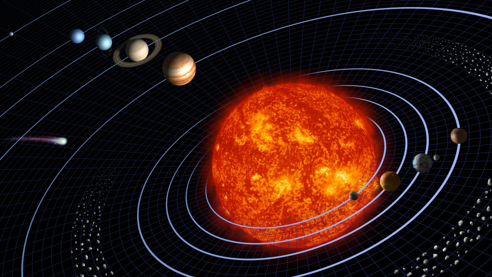 The Solar System artist impression - NASA - PIA11800