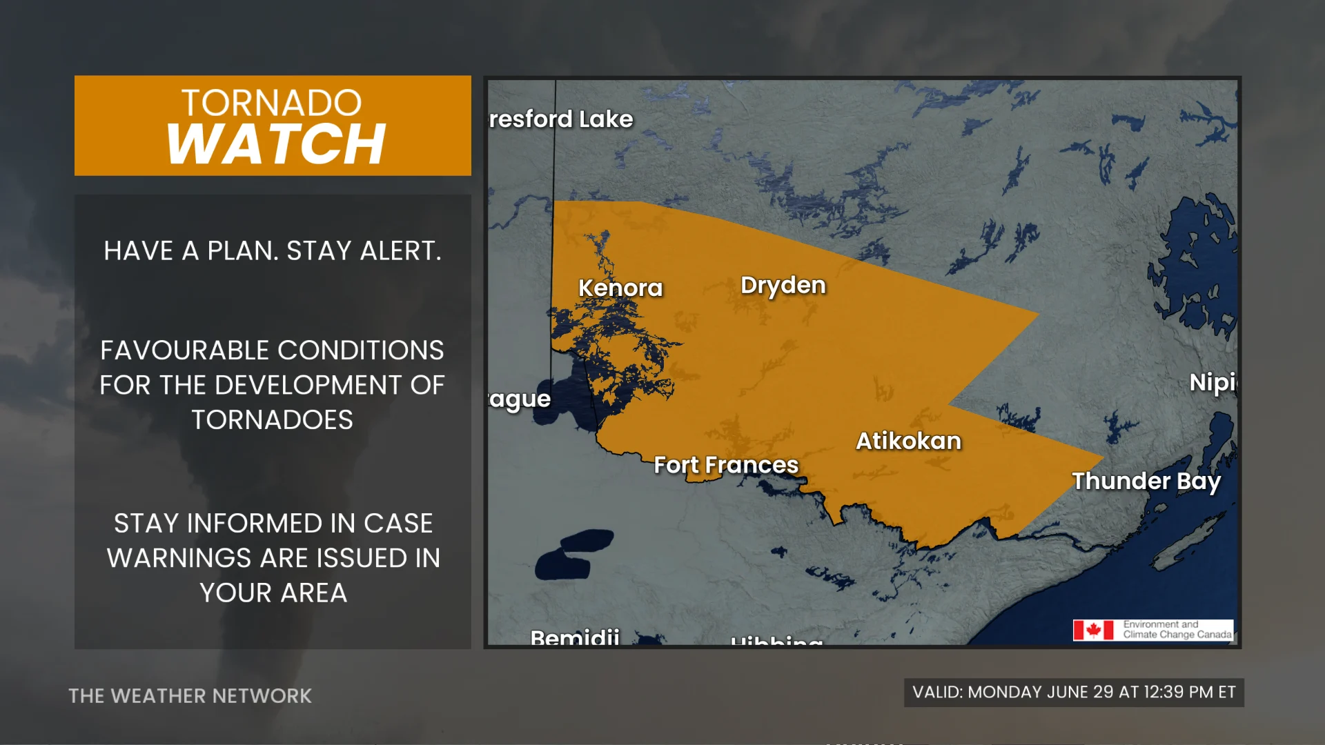 June 29, 2026: NW Ontario Torando Watch