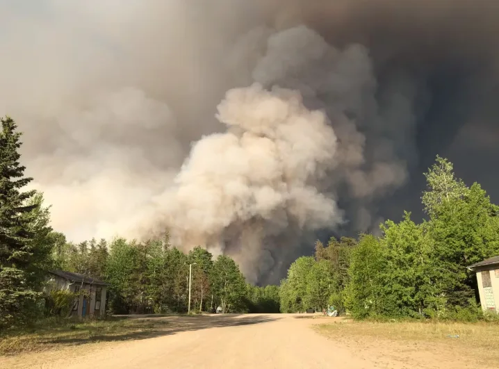 CBC: Lisa Powder says it's scary being evacuated from her community of Weyakin. (Submitted by Lisa Powder)