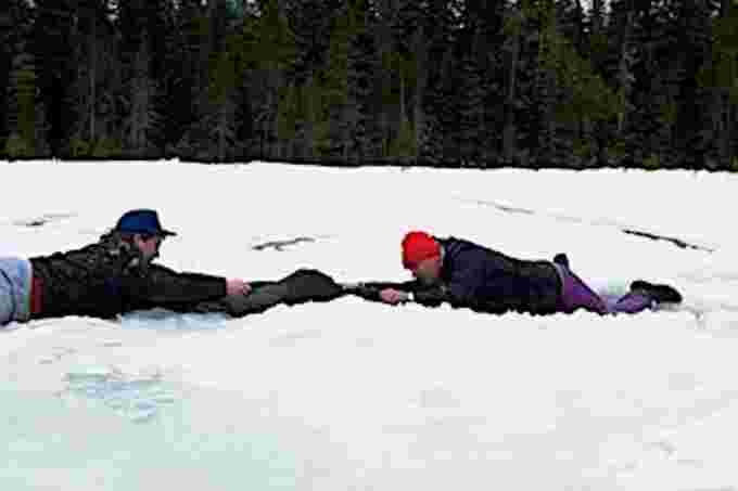 Falling through ice/Canadian Red Cross