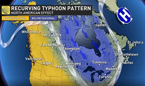How twin typhoons MAJORLY complicate summer's end in Canada