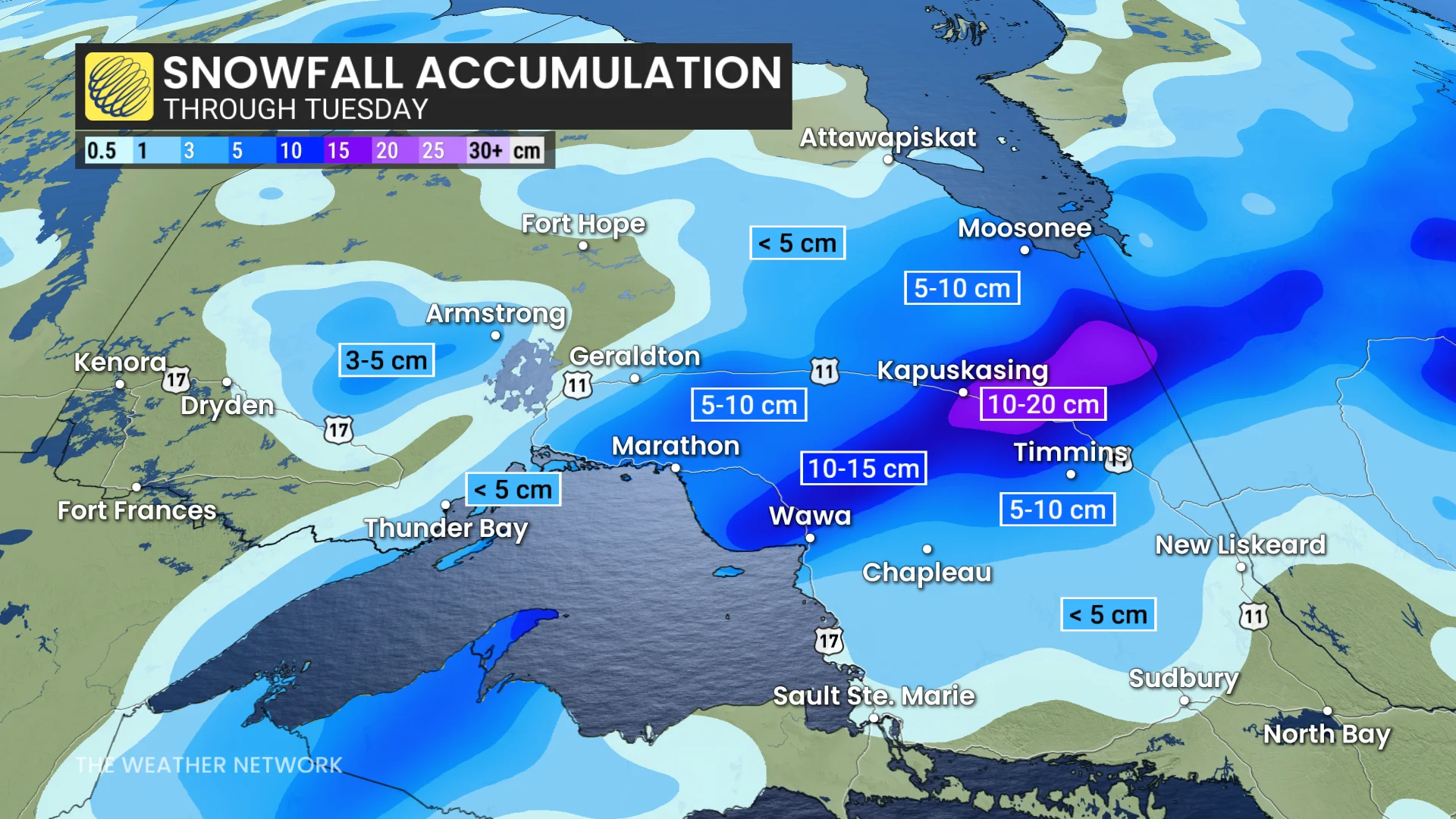 Baron - Northern Ontario snow - April 21