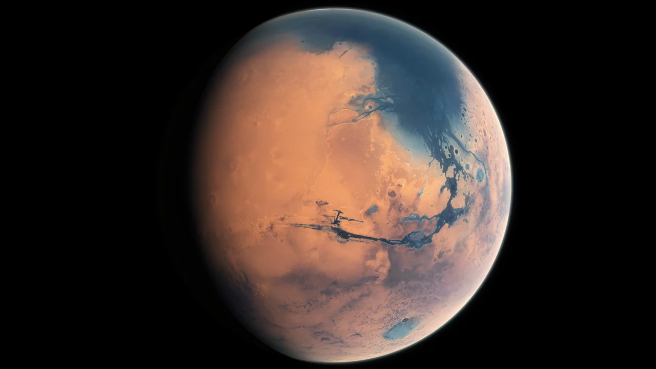 Mars-with-Oceans-ESO-MKornmesser